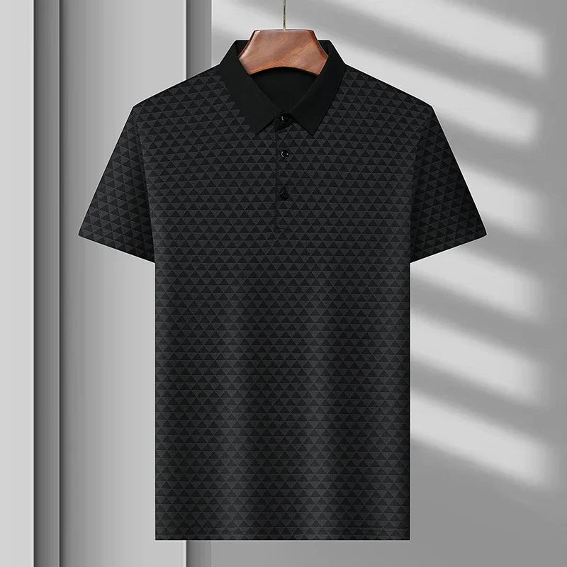 L. Bianchi Silk Polo Shirt