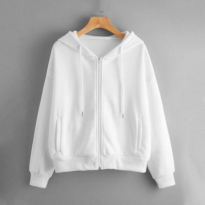 Breezy Solid Color Hoodie