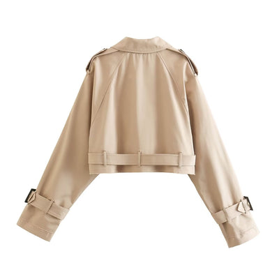 Verona Cropped Trench Jacket