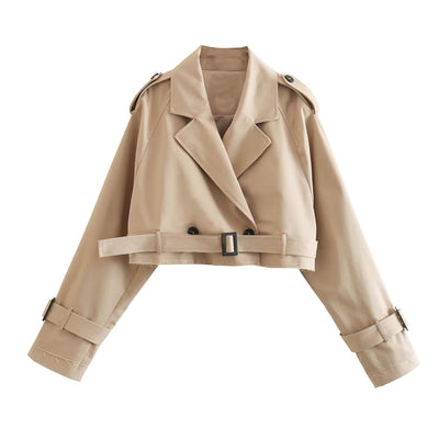 Verona Cropped Trench Jacket